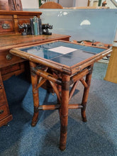 Load image into Gallery viewer, Bamboo Tiled Top Table Early 20th Century Occasional Table