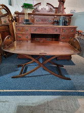 Load image into Gallery viewer, Edwardian Mahogany Butlers Tray/Table On Folding Stand