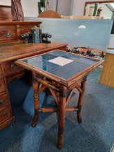 Load image into Gallery viewer, Bamboo Tiled Top Table Early 20th Century Occasional Table