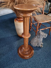 Load image into Gallery viewer, A lovely pair of oak columns / display tables