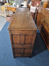 Load image into Gallery viewer, Antique 18th century style carved oak sideboard dresser base