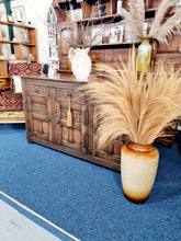 Load image into Gallery viewer, Antique 18th century style carved oak sideboard dresser base