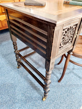 Load image into Gallery viewer, 19th Century Ebonised Aesthetic Movement Writing Table In The Manner Of Gillows