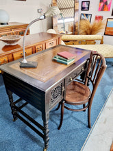 Load image into Gallery viewer, 19th Century Ebonised Aesthetic Movement Writing Table In The Manner Of Gillows