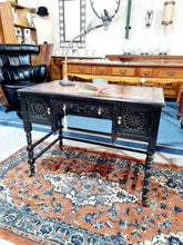 Load image into Gallery viewer, 19th Century Ebonised Aesthetic Movement Writing Table In The Manner Of Gillows