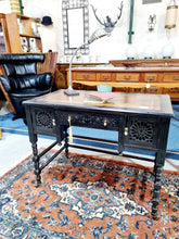 Load image into Gallery viewer, 19th Century Ebonised Aesthetic Movement Writing Table In The Manner Of Gillows