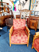 Load image into Gallery viewer, A Pair Of Beech Framed Bergere Armchairs