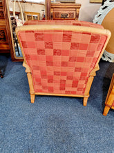 Load image into Gallery viewer, A Pair Of Beech Framed Bergere Armchairs