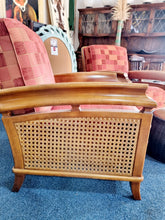 Load image into Gallery viewer, A Pair Of Beech Framed Bergere Armchairs