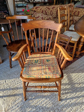 Load image into Gallery viewer, 19th Century Oak Kitchen Carver Chair