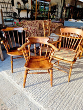 Load image into Gallery viewer, 19th Century Oak Kitchen Carver Chair