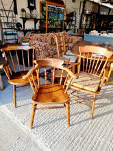 Load image into Gallery viewer, 19th Century Oak Kitchen Carver Chair