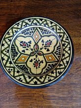 Load image into Gallery viewer, Vintage Safi hand painted Moroccan bowl in saffron