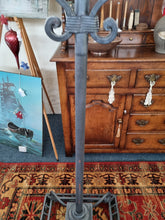 Load image into Gallery viewer, Wrought Iron Large Double Multifaceted Free Standing Clock