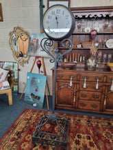 Load image into Gallery viewer, Wrought Iron Large Double Multifaceted Free Standing Clock