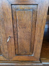 Load image into Gallery viewer, Early 20th Century Oak Table Top Cupboard With Lockable Key