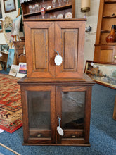 Load image into Gallery viewer, Early 20th Century Oak Table Top Cupboard With Lockable Key