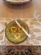 Load image into Gallery viewer, Vintage Safi hand painted Moroccan bowl in saffron