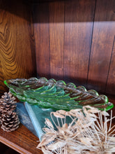Load image into Gallery viewer, Pair of Bagley Green Glass Leaf Dishes