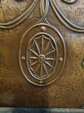 Load image into Gallery viewer, Fire Screen Victorian cast iron and copper