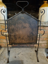 Load image into Gallery viewer, Fire Screen Victorian cast iron and copper