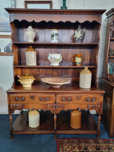 Load image into Gallery viewer, George III Style Oak Dresser With A Pot Board Base Shelf Sidebard