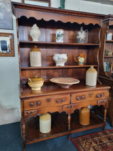 Load image into Gallery viewer, George III Style Oak Dresser With A Pot Board Base Shelf Sidebard