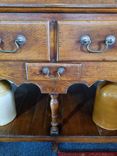 Load image into Gallery viewer, George III Style Oak Dresser With A Pot Board Base Shelf Sidebard
