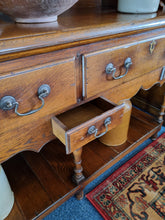 Load image into Gallery viewer, George III Style Oak Dresser With A Pot Board Base Shelf Sidebard