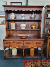 Load image into Gallery viewer, George III Style Oak Dresser With A Pot Board Base Shelf Sidebard