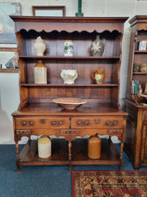 Load image into Gallery viewer, George III Style Oak Dresser With A Pot Board Base Shelf Sidebard