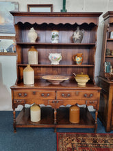 Load image into Gallery viewer, George III Style Oak Dresser With A Pot Board Base Shelf Sidebard
