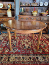 Load image into Gallery viewer, Oak & Cross Banded Round Dining Table Hand Made In The UK