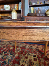 Load image into Gallery viewer, Oak & Cross Banded Round Dining Table Hand Made In The UK