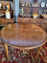 Load image into Gallery viewer, Oak & Cross Banded Round Dining Table Hand Made In The UK