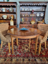 Load image into Gallery viewer, Oak & Cross Banded Round Dining Table Hand Made In The UK