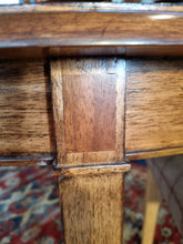 Load image into Gallery viewer, Oak & Cross Banded Round Dining Table Hand Made In The UK