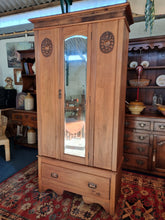 Load image into Gallery viewer, Edwardian Oak Wardrobe