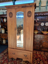 Load image into Gallery viewer, Edwardian Oak Wardrobe