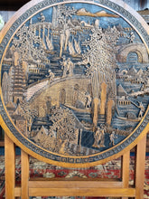 Load image into Gallery viewer, Antique Chinese Carved Hardwood Tilt Top Tea Table With Glass
