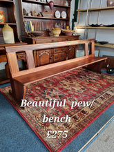 Load image into Gallery viewer, 20th Century Pew Bench
