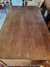 Load image into Gallery viewer, Vintage Oak Twin Pedestal Desk