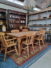 Load image into Gallery viewer, Farmhouse Scrub Top Pine Dining Table