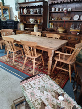 Load image into Gallery viewer, Farmhouse Scrub Top Pine Dining Table