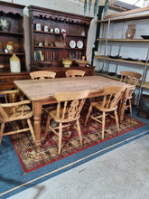 Load image into Gallery viewer, Farmhouse Scrub Top Pine Dining Table