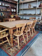Load image into Gallery viewer, Farmhouse Scrub Top Pine Dining Table