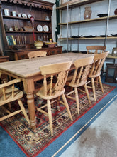 Load image into Gallery viewer, Farmhouse Scrub Top Pine Dining Table