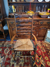 Load image into Gallery viewer, Oak Ladder Back Chair  Late 19th Century
