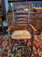 Load image into Gallery viewer, Oak Ladder Back Chair  Late 19th Century
