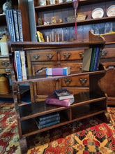 Load image into Gallery viewer, Antique 19th Century Oak Open Bookcase